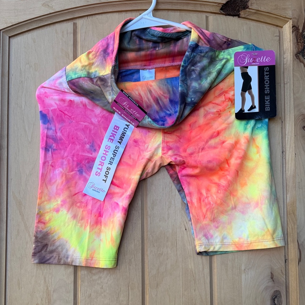 Silhouette Multicolor Tie-Dye Bike Shorts